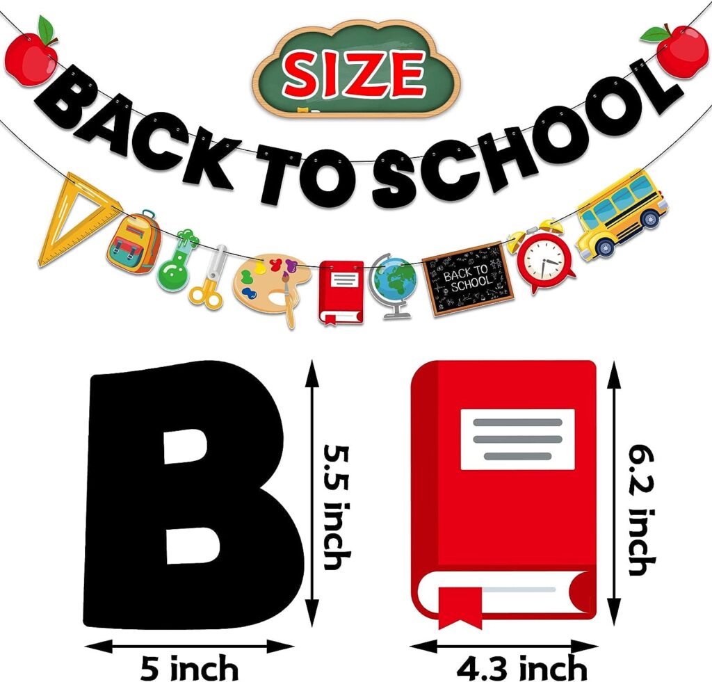 Back To School Banner Not DIY Back To School Decor Back To School Decorations for Home 2 Strings First Day Of School Banner for Classroom Teacher Office Decor