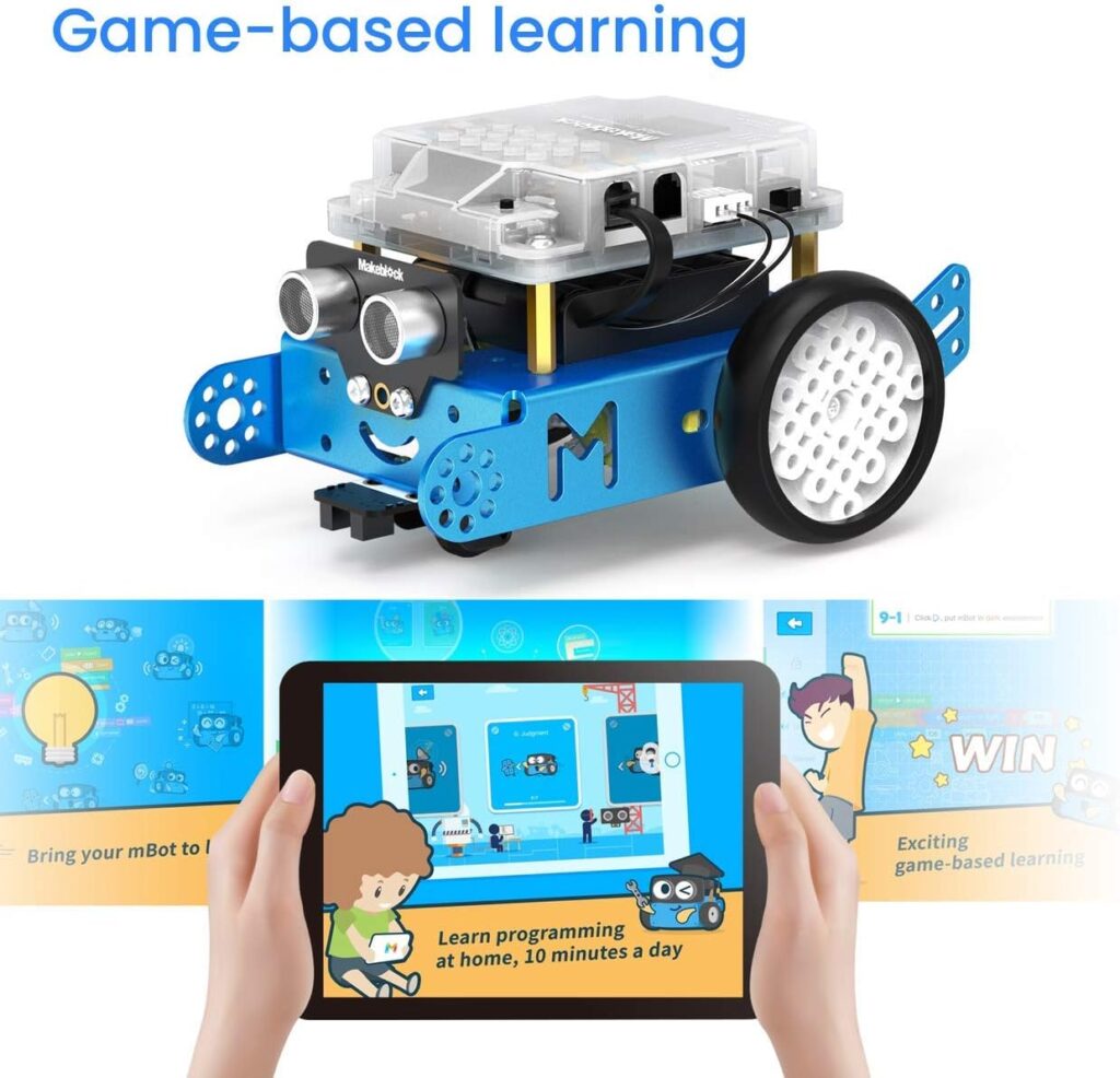 Makeblock mBot Robot Kit, STEM Projects for Kids Ages 8-12 Learn to Code with Scratch Arduino, Robot Kit for Kids, STEM Toys for Kids, Computer Programming for Beginners Gift for Boys and Girls 8+